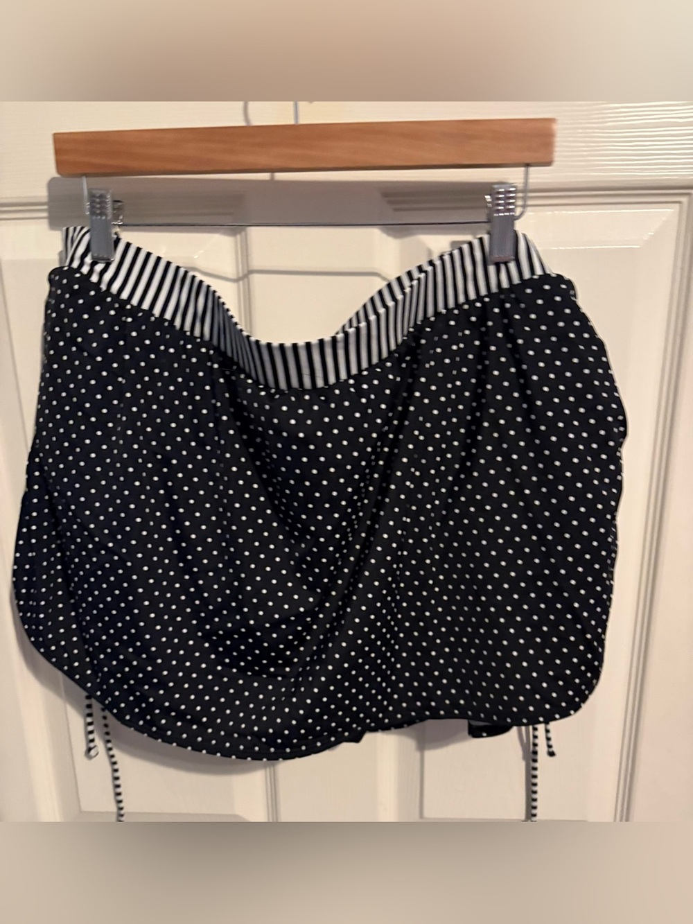 36- lane Bryant Black and White Polka Dot swim Skirt